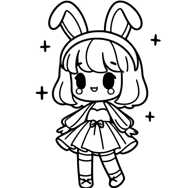 girl in  bunny costume