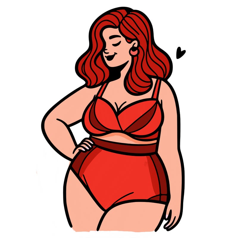 plus size woman bathing suit