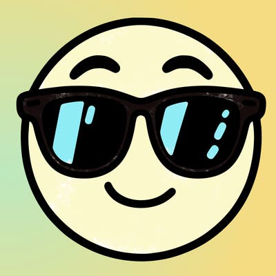 emoji with sunglasses