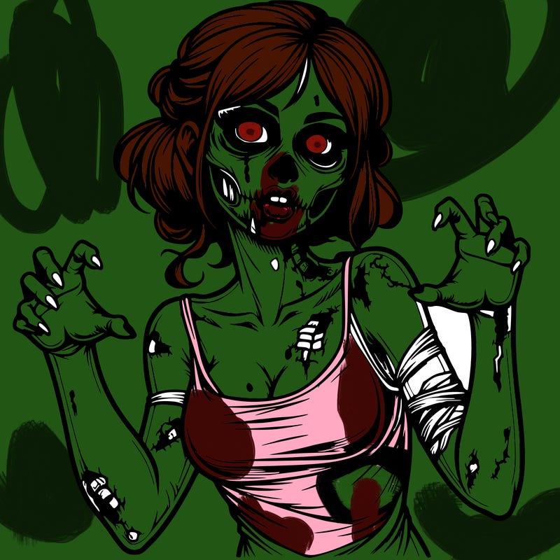 realistic zombie girl