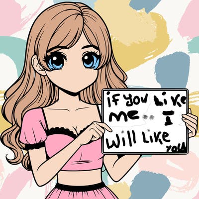 realistic pretty girl holding blank sign