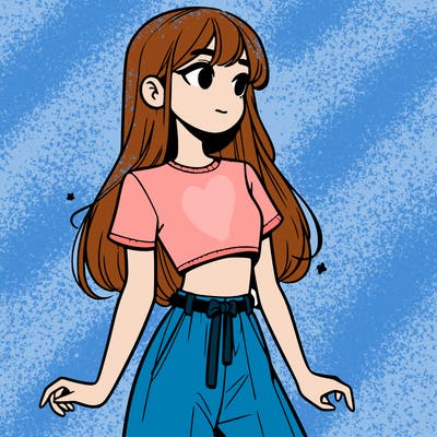 girl in a cute crop top