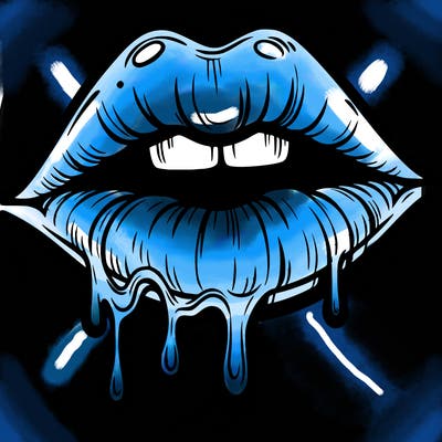 lips that look realistic and drip