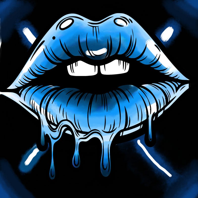 lips that look realistic and drip