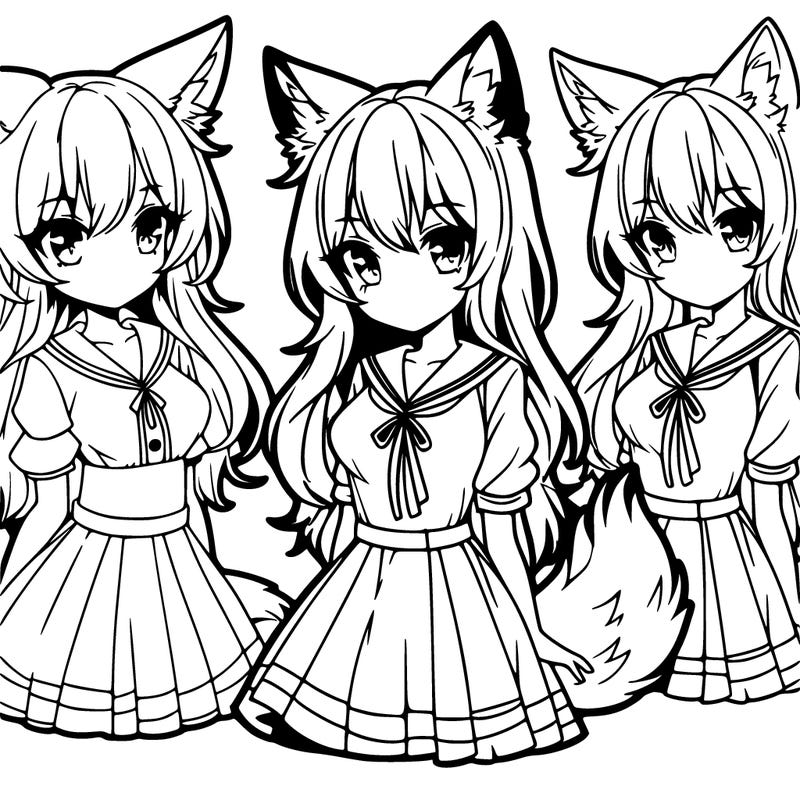 manga fox girl
