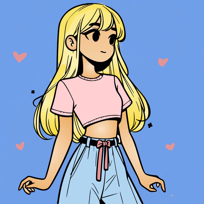 girl in a cute crop top