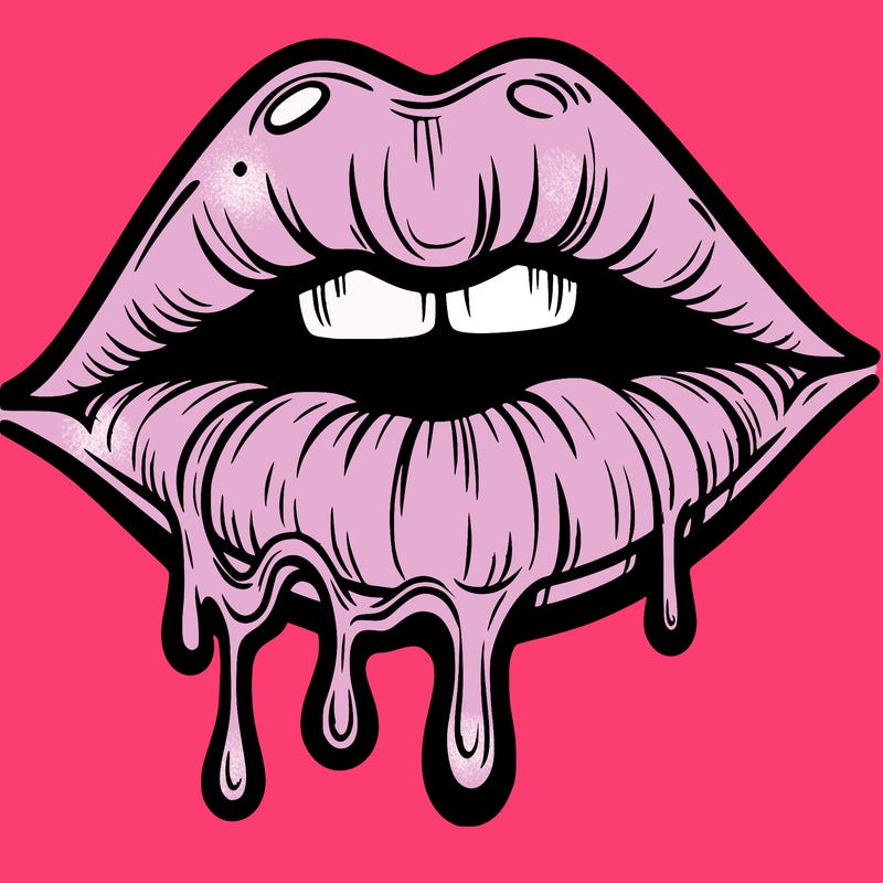 lips that look realistic and drip