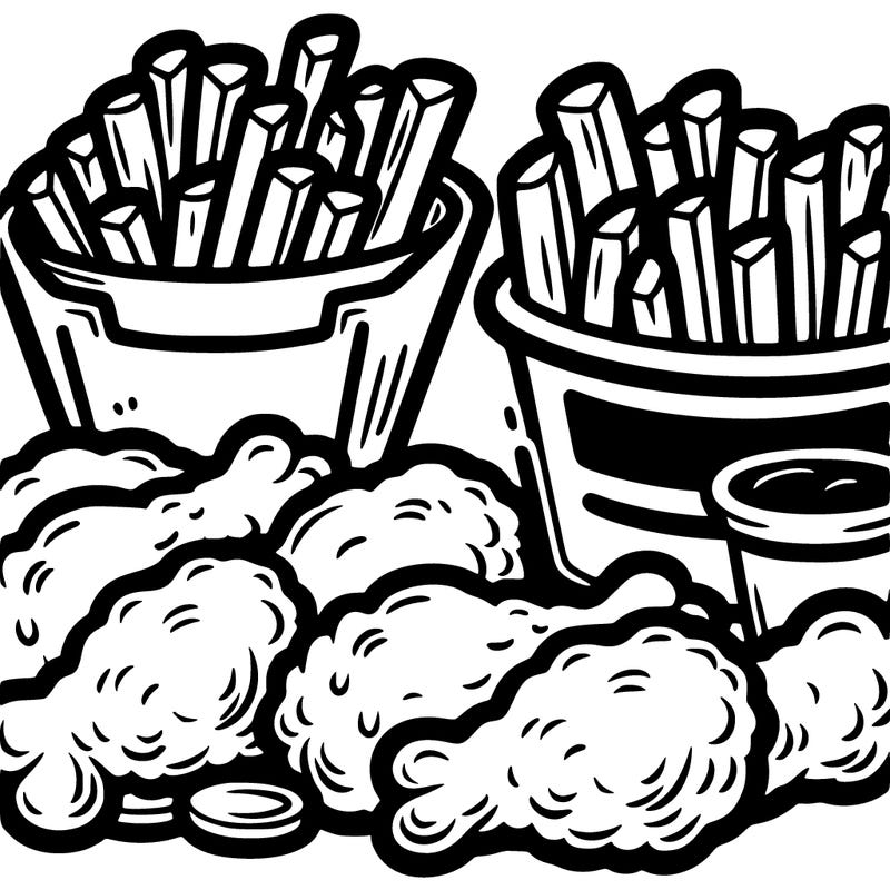 chicken tenders and fries