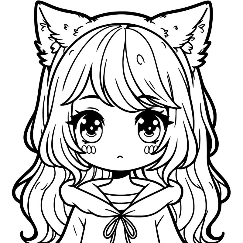girl with wolf ears