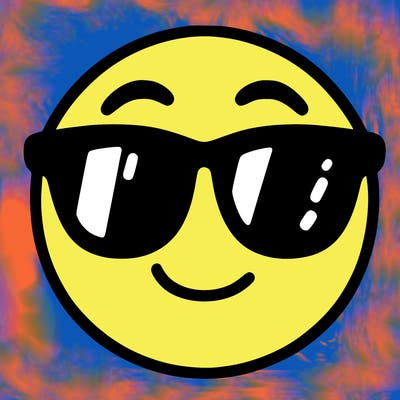 emoji with sunglasses