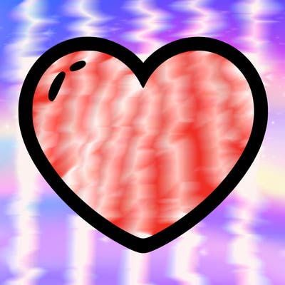 a blank heart