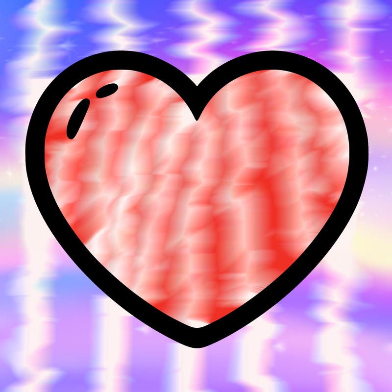 a blank heart