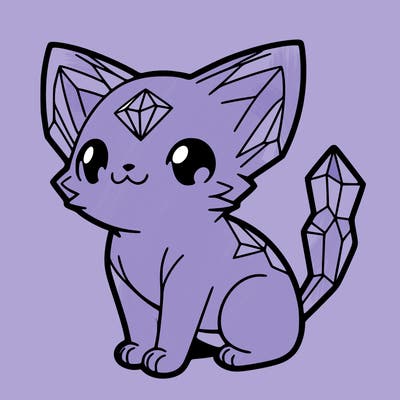 crystal kitten