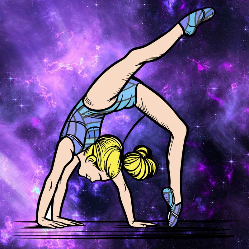 girl doing gymnastics