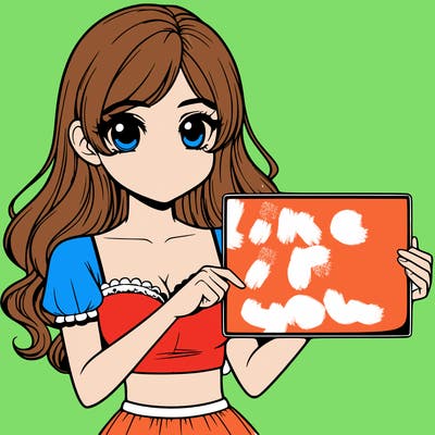 realistic pretty girl holding blank sign