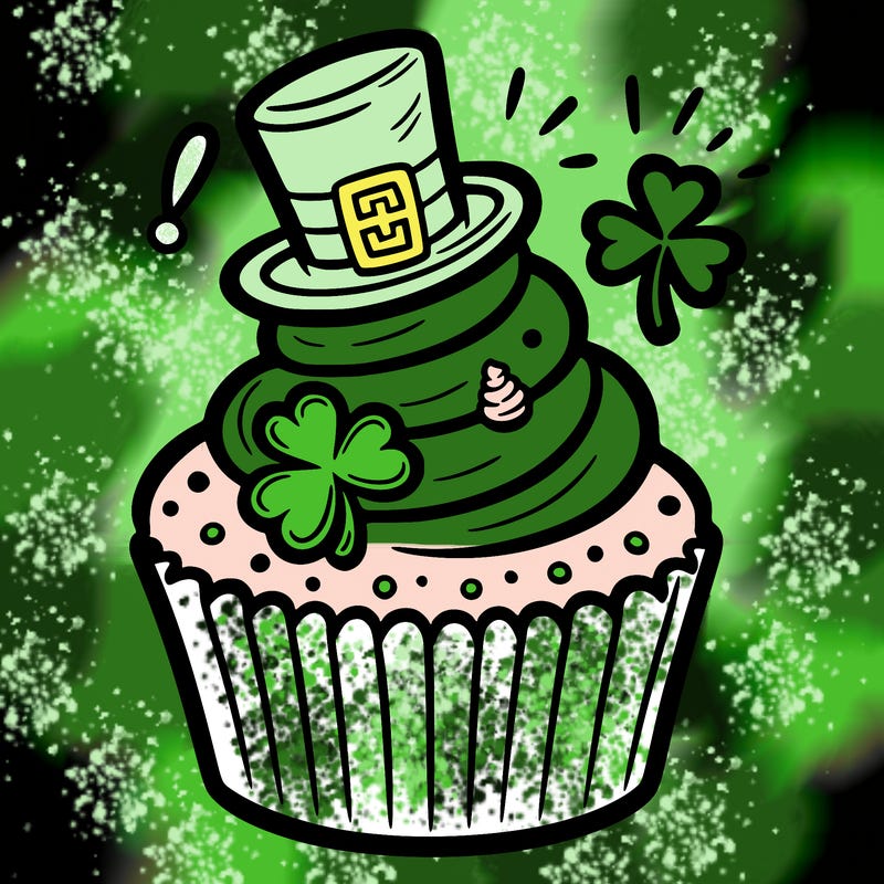 saint patrick’s day cupcake