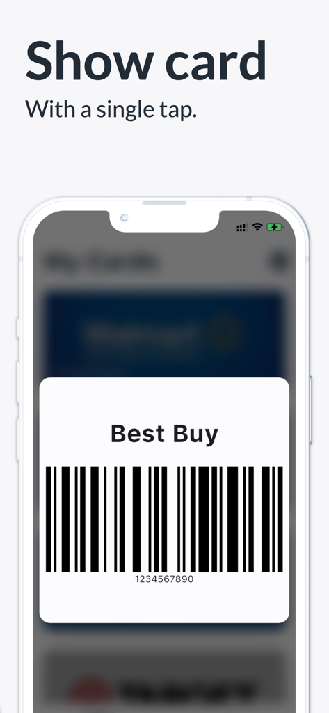 Digital Best Buy loyalty card barcode displayed on a smartphone screen for quick scanning at checkout