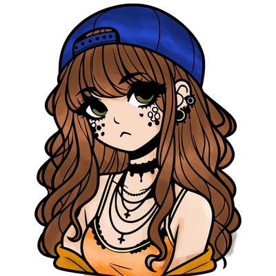 scene girl aesthetic