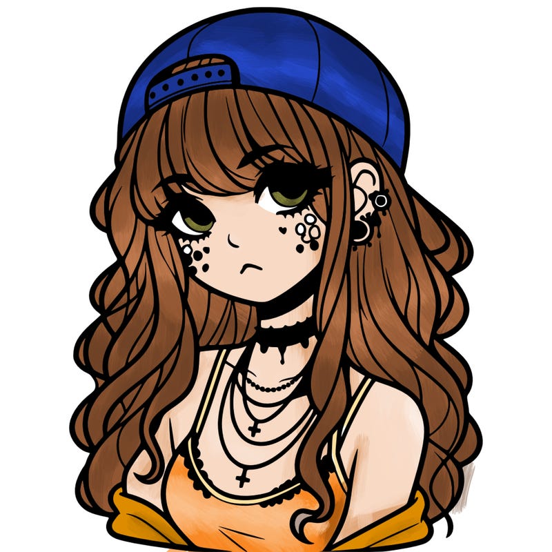 scene girl aesthetic