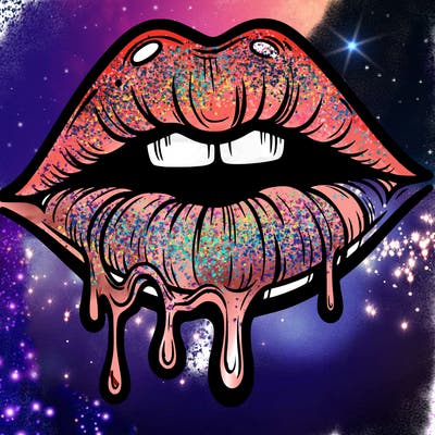 lips that look realistic and drip