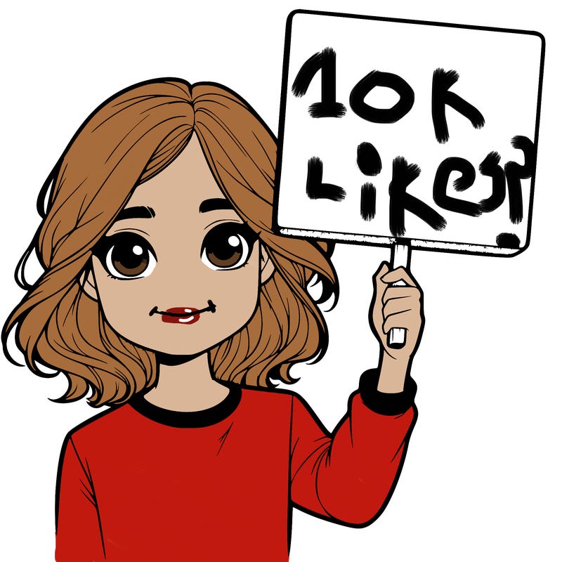 realistic girl holding up a sign