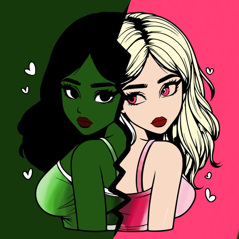 realistic girl split