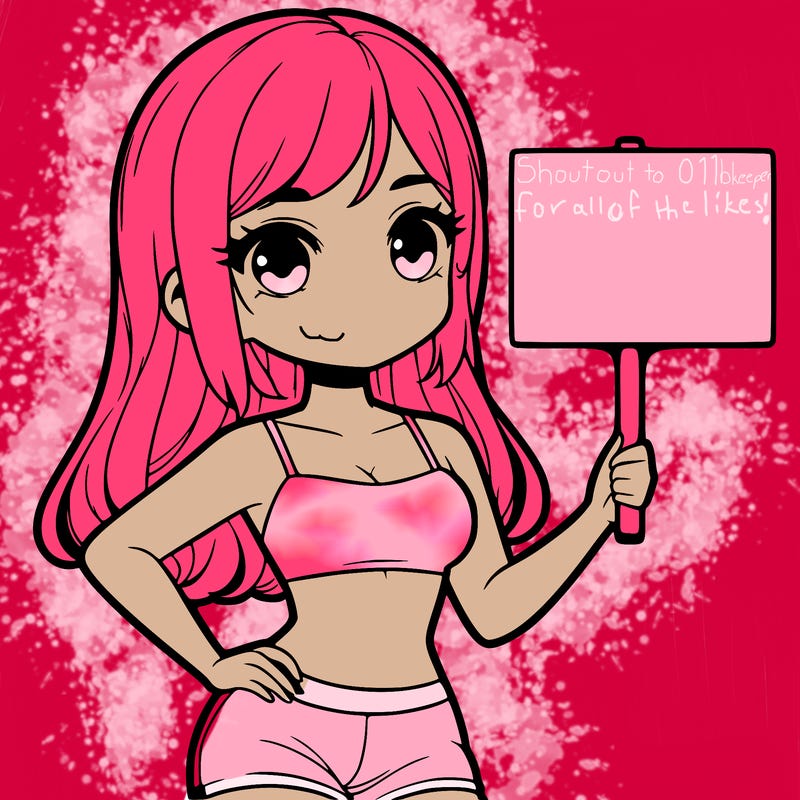 girl in a cute crop top holding a blank sign