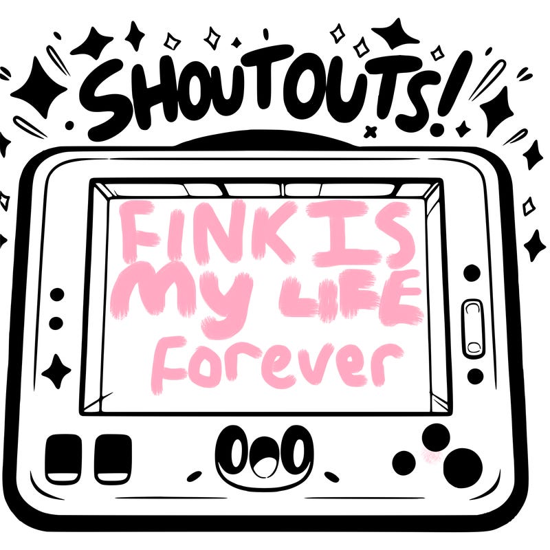 blank canvas that says above it shoutouts