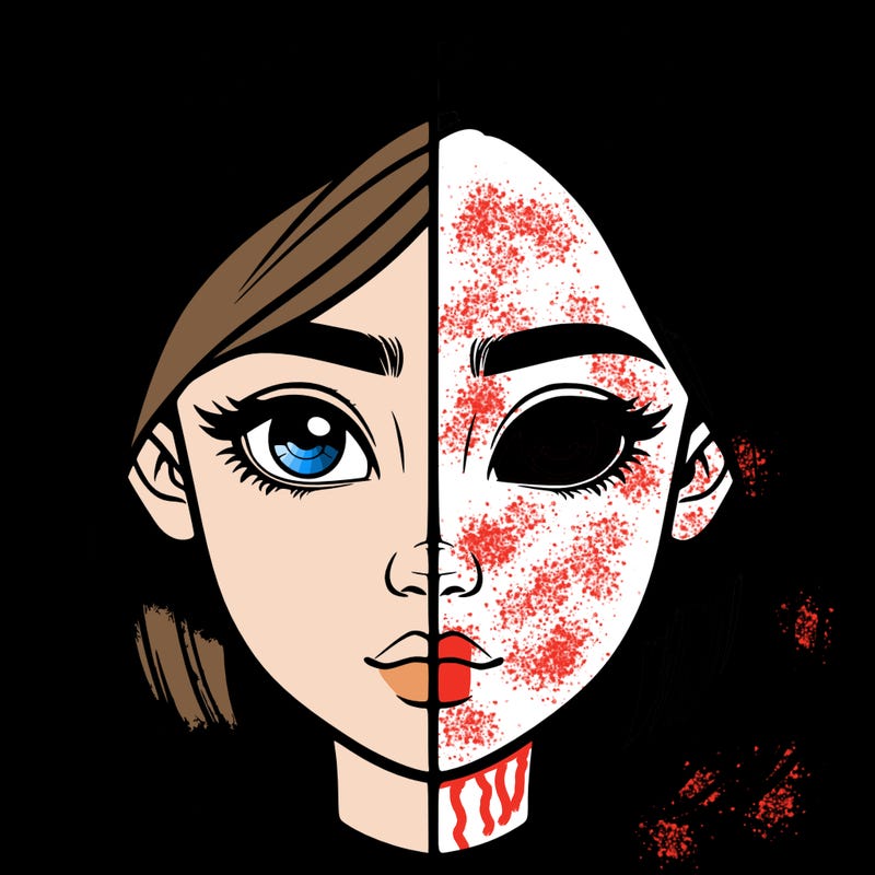 realistic girl split