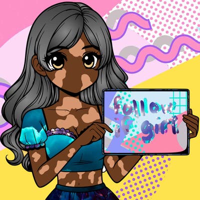 realistic pretty girl holding blank sign