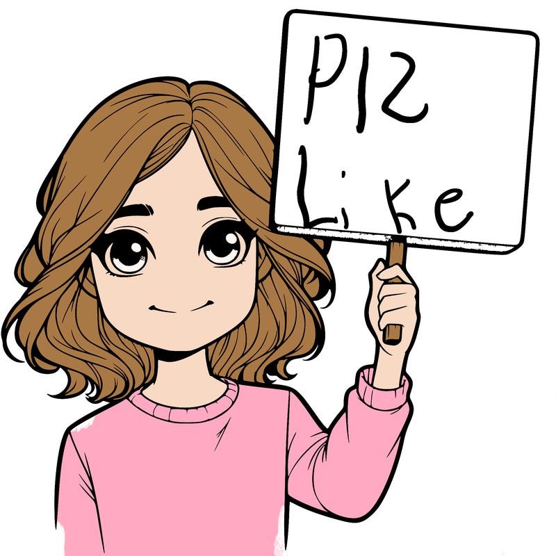 realistic girl holding up a sign