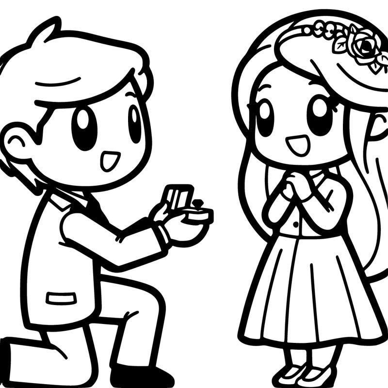 boyfriend purposing to his girlfriend