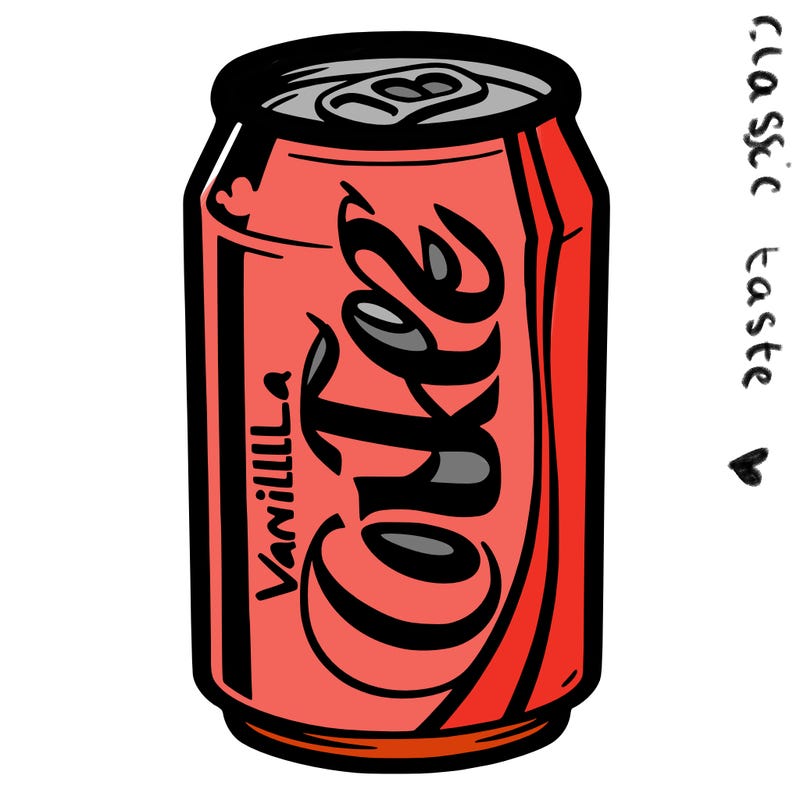 vanilla coke can