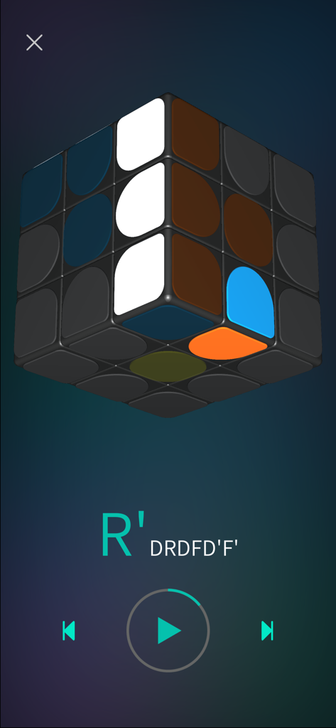 3D Rubiks cube solving tutorial with step by step instructions