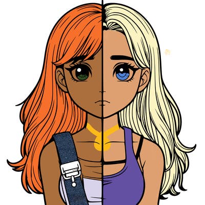 realistic girl split