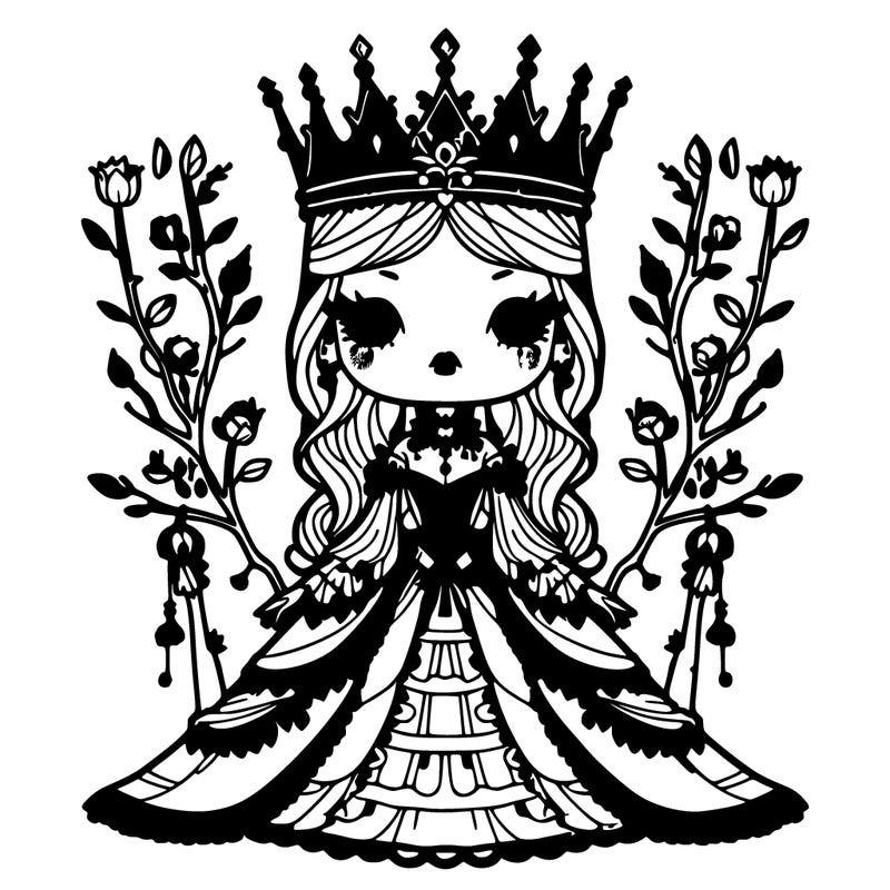 gothic woodland queen