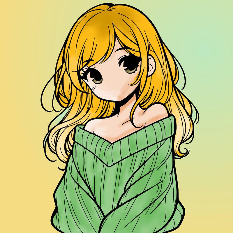 shy pretty girl wearing a sweater that is falling off one shoulder portrait