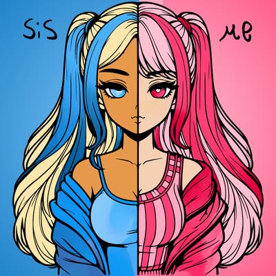realistic girl split