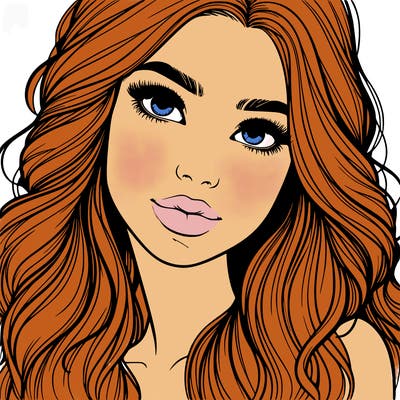 beautiful realistic girl