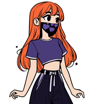 girl in a cute crop top