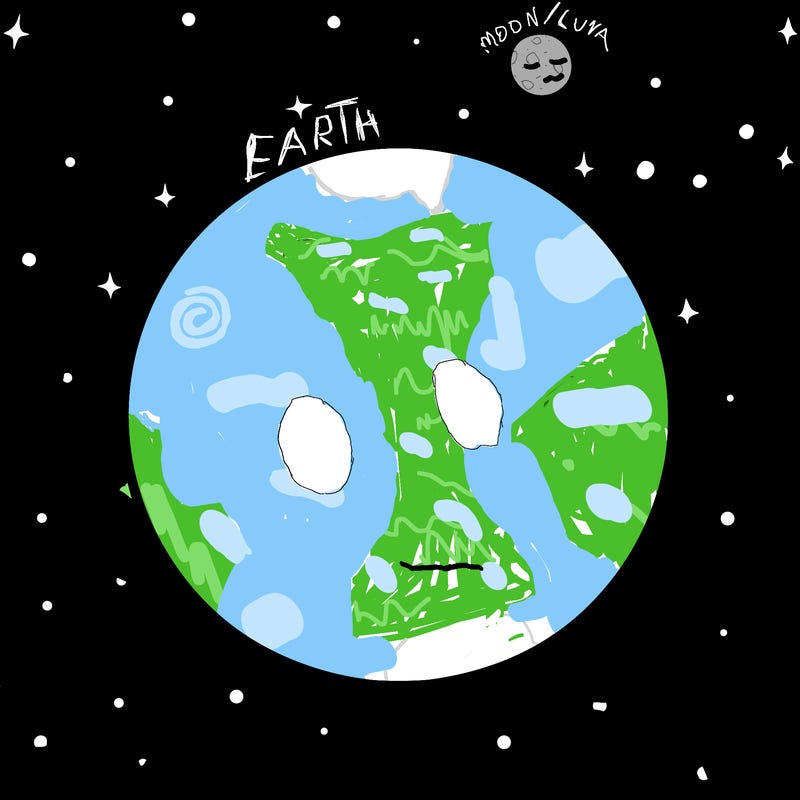 a circle with nothing around it