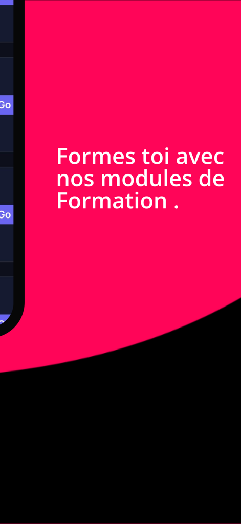 Educational training modules interface in the Blocks Crypto app