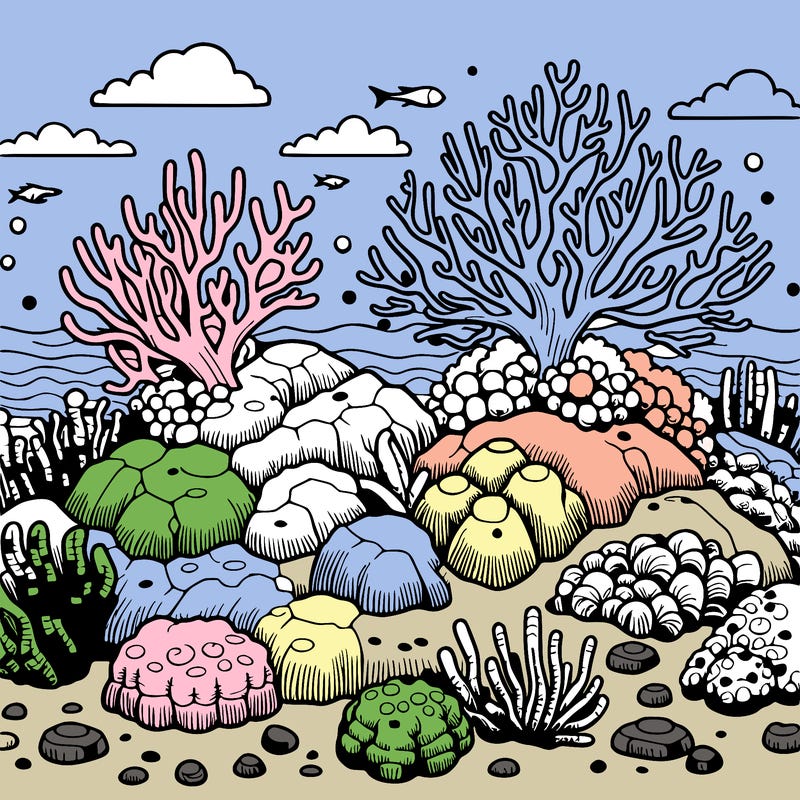 realistic coral reef