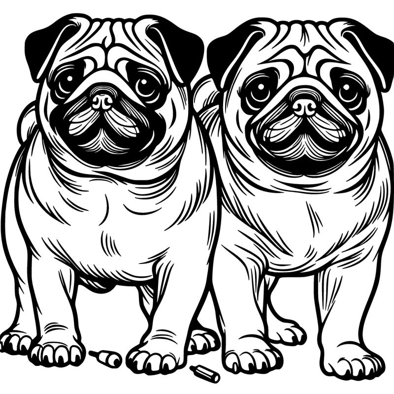 pug dogs