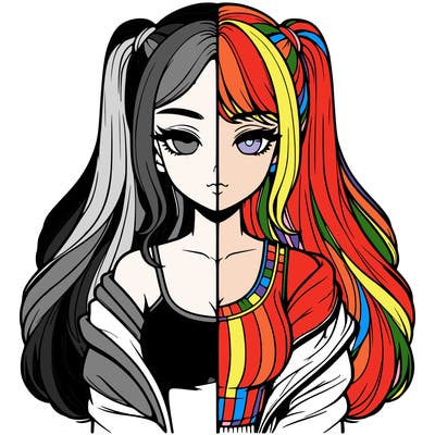 realistic girl split