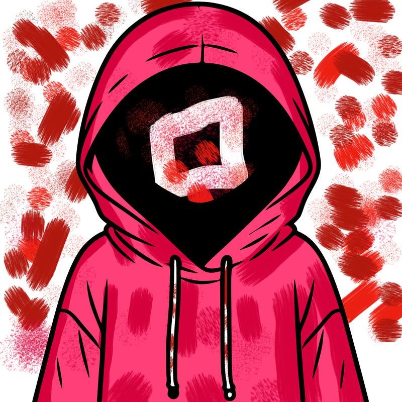 faceless girl in hoodie