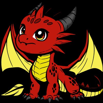 fierce baby night dragon