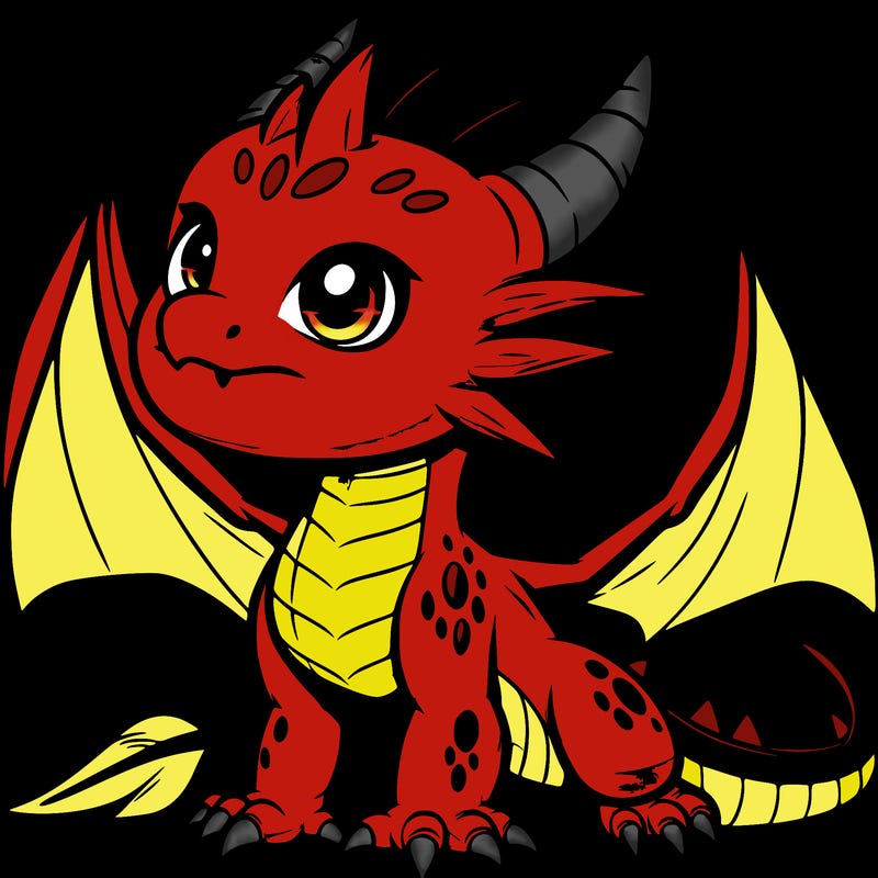 fierce baby night dragon