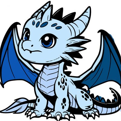 fierce baby night dragon