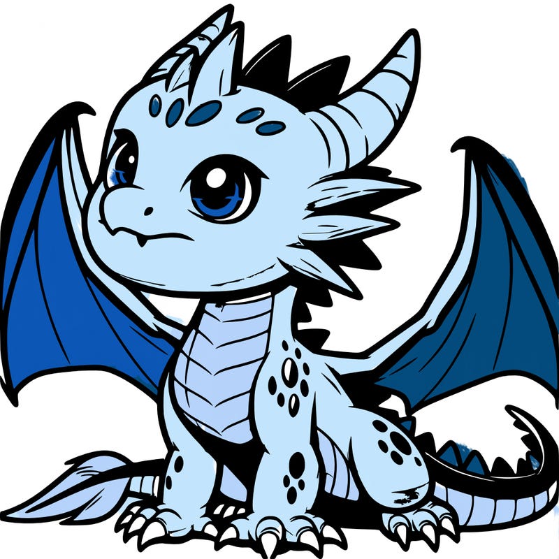 fierce baby night dragon
